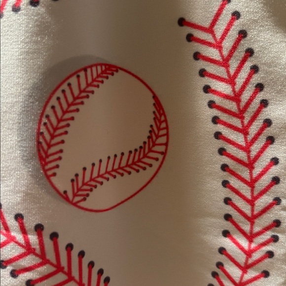 Sporty Baseball Pattern Mini Skort A league of her own Xs nwot golf pickleball - Picture 6 of 13